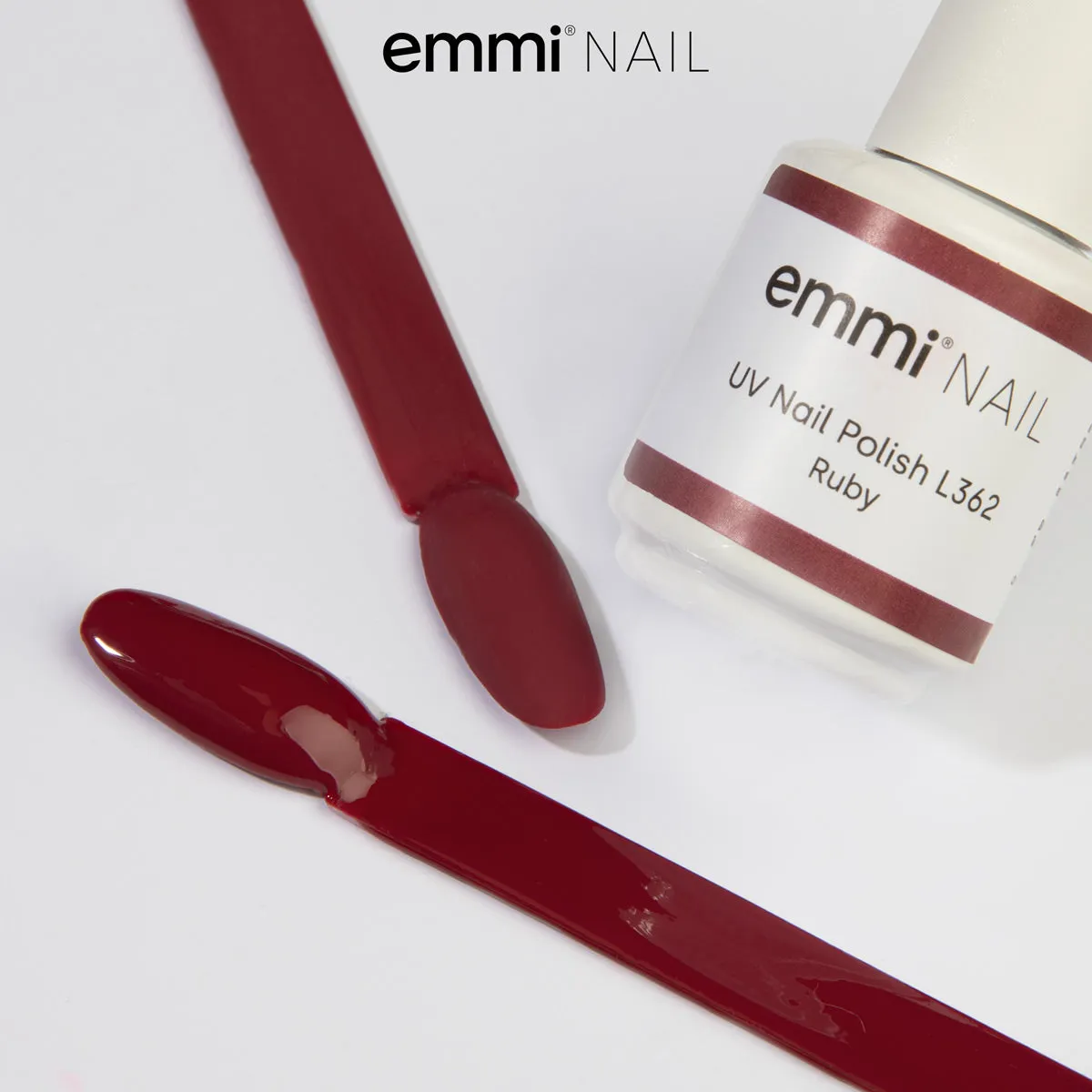 Emmi Shellac UV-lak Ruby L362 15 ml med langvarig glans