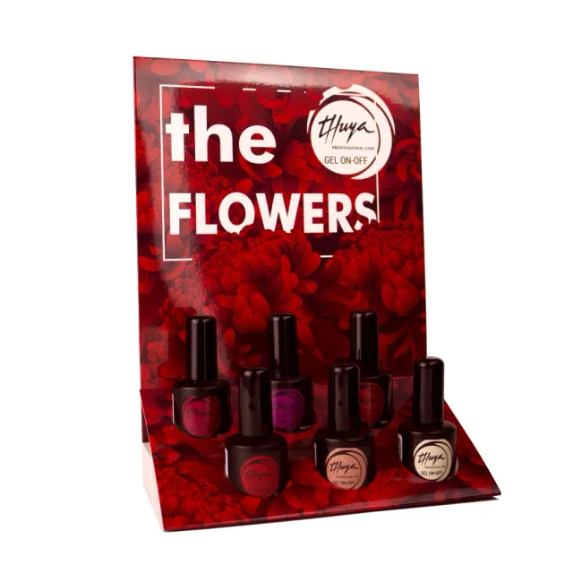 Evolution Gel Gel On-Off The Flowers display gellaksæt 6 stk