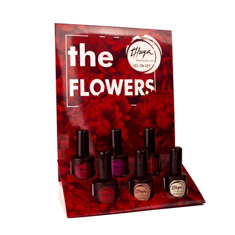 Evolution Gel Gel On-Off The Flowers display gellaksæt 6 stk