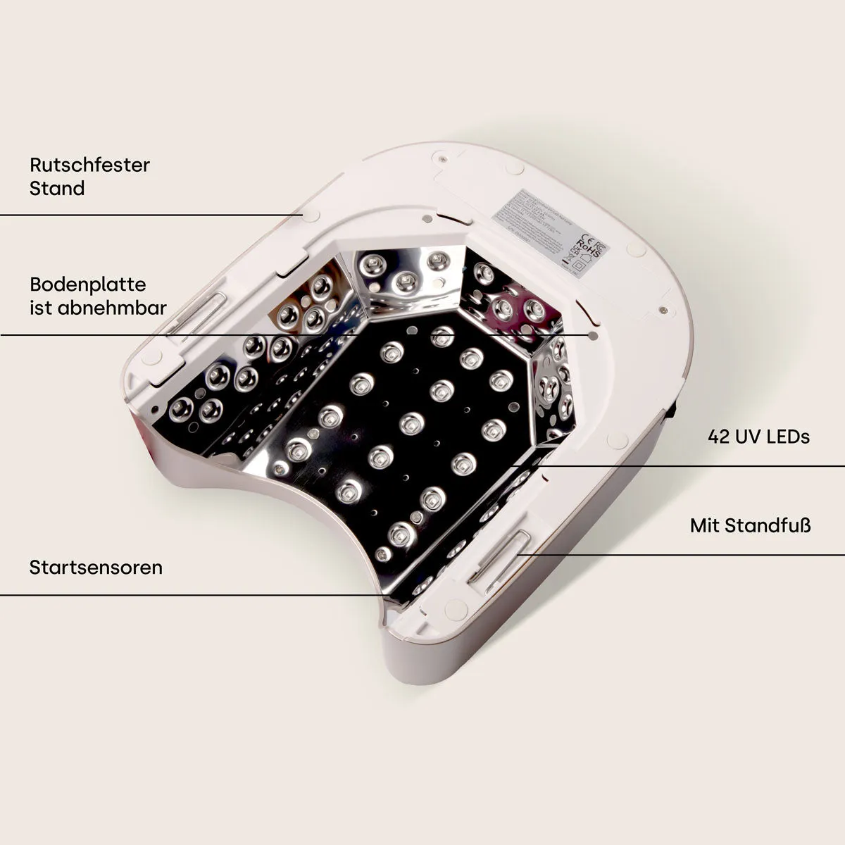 Emmi-Nail Power 68 UV LED neglelampe akku
