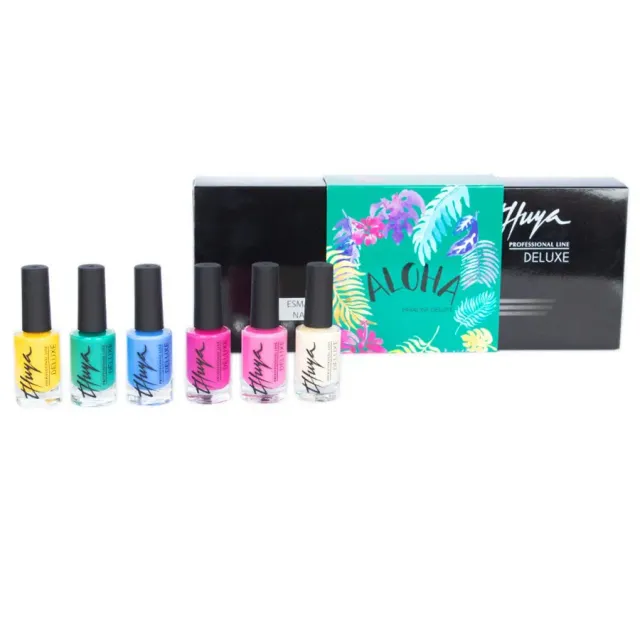 Evolution Gel Deluxe Aloha neglelak sæt 6 stk farverig