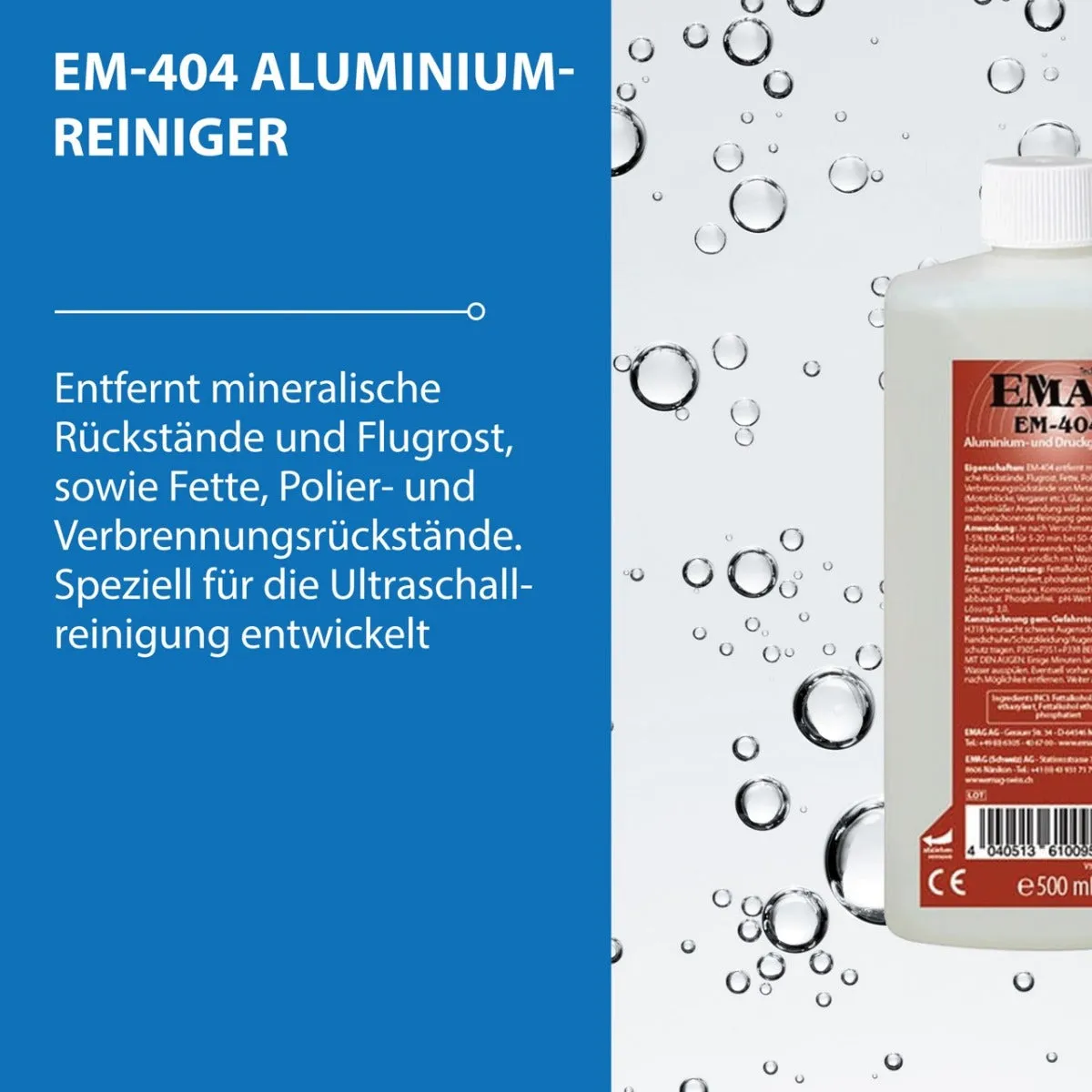 Emmi-Nail EM-404 rensevæske 500 ml til ultralyd