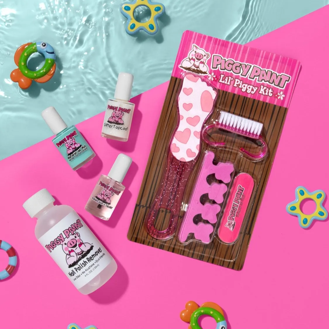 Piggy Paint Glitter Topcoat neglelak 15 ml klar glitter