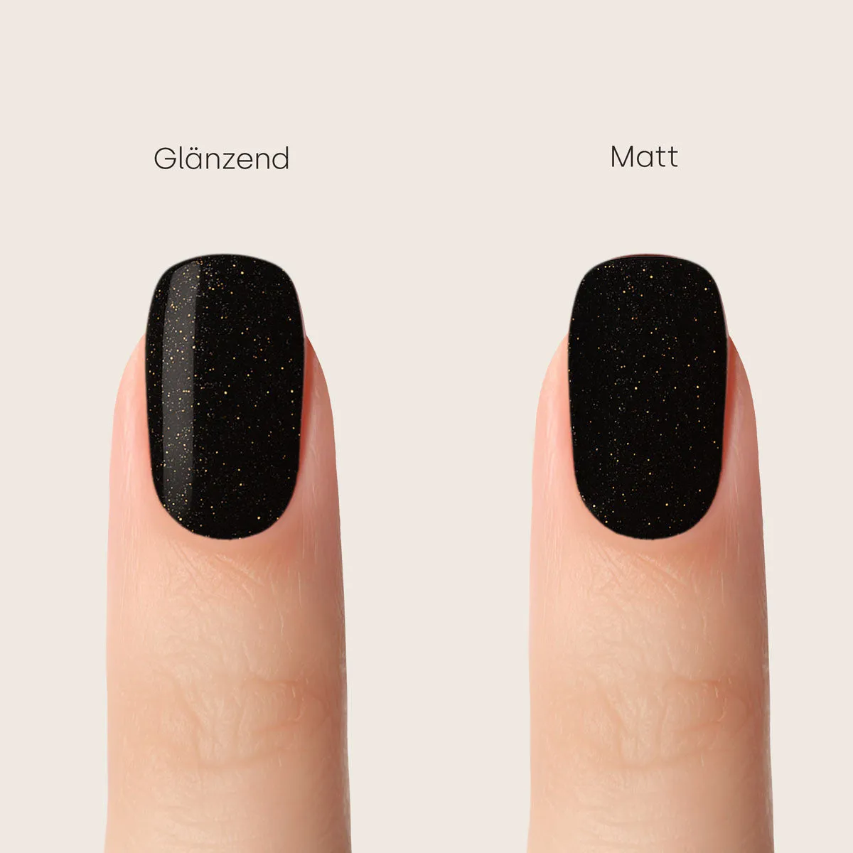 Emmi-Nail Onyx F602 farvegel 5 ml sort med sølvglimmer