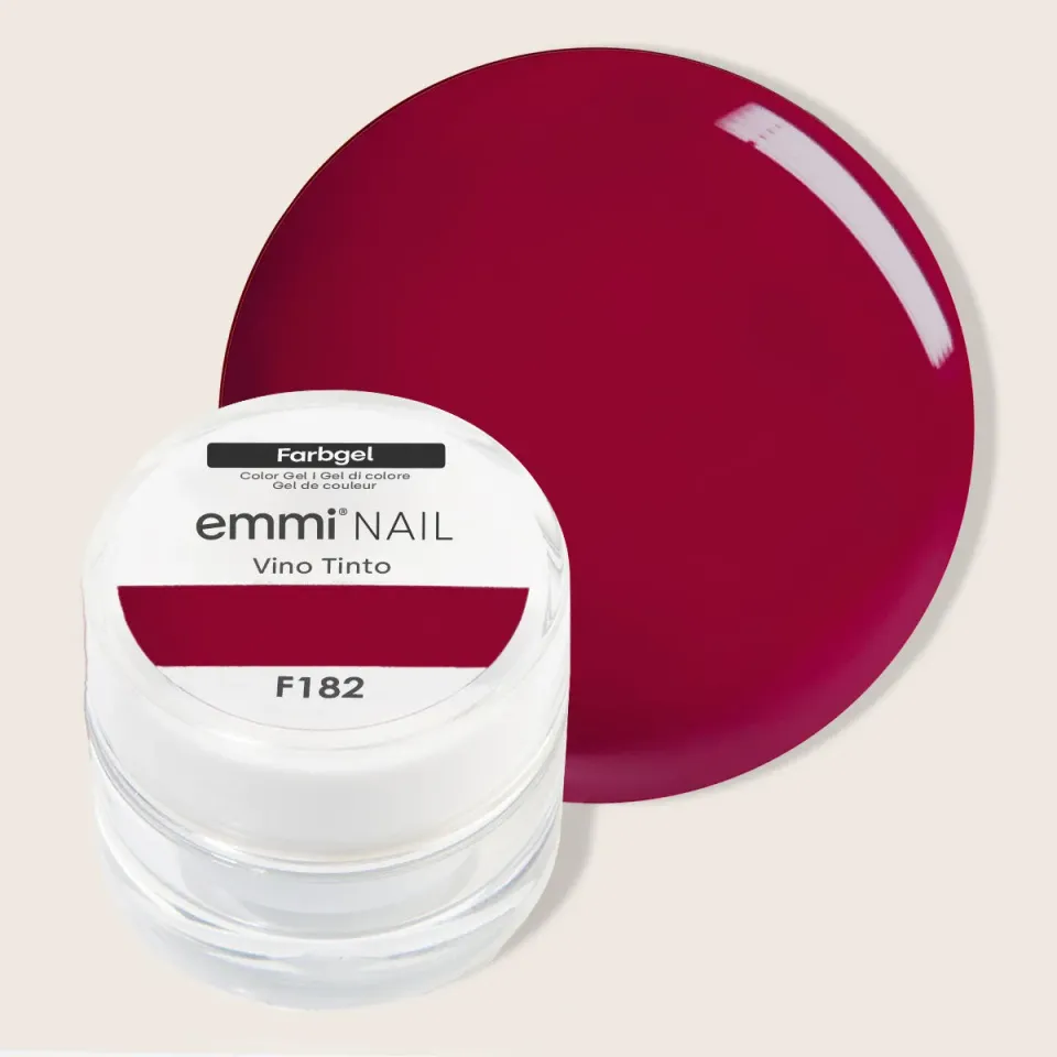 Emmi-Nail Vino Tinto F182 farvegel 5 ml bordeaux vegansk