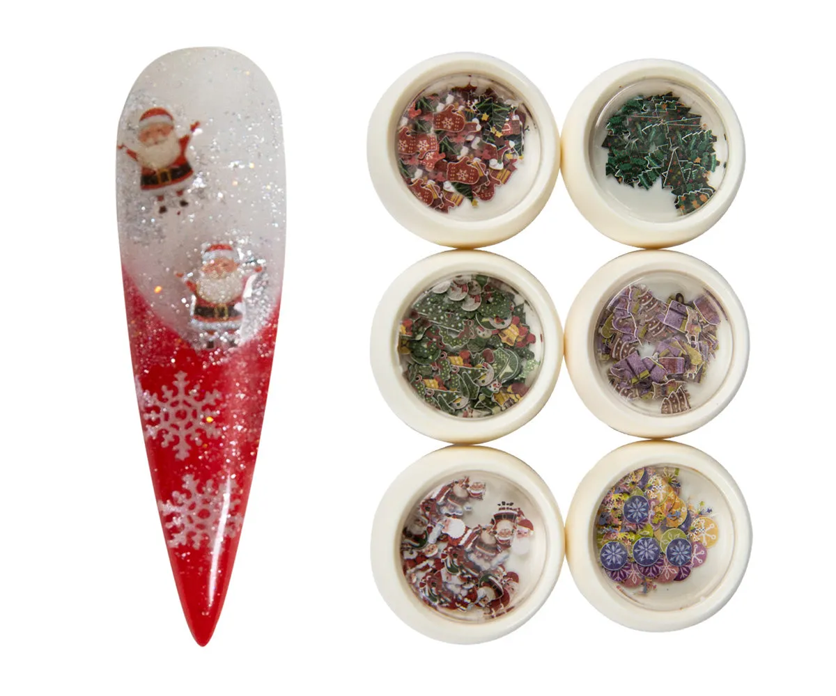 Emmi-Nail Einleger-Set Weihnachten nailart med ca. 300 julemotiver