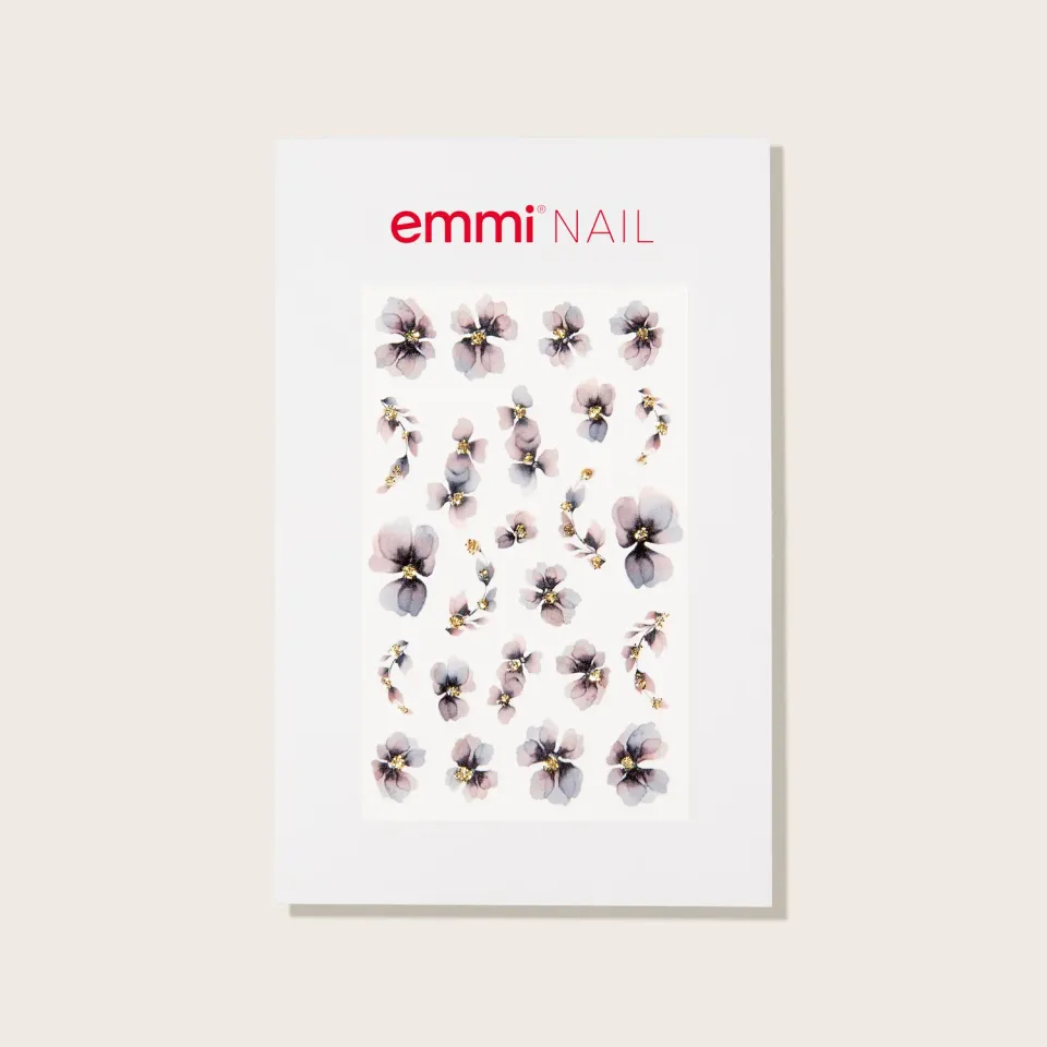 Emmi-Nail watertattoo med blomstermotiv