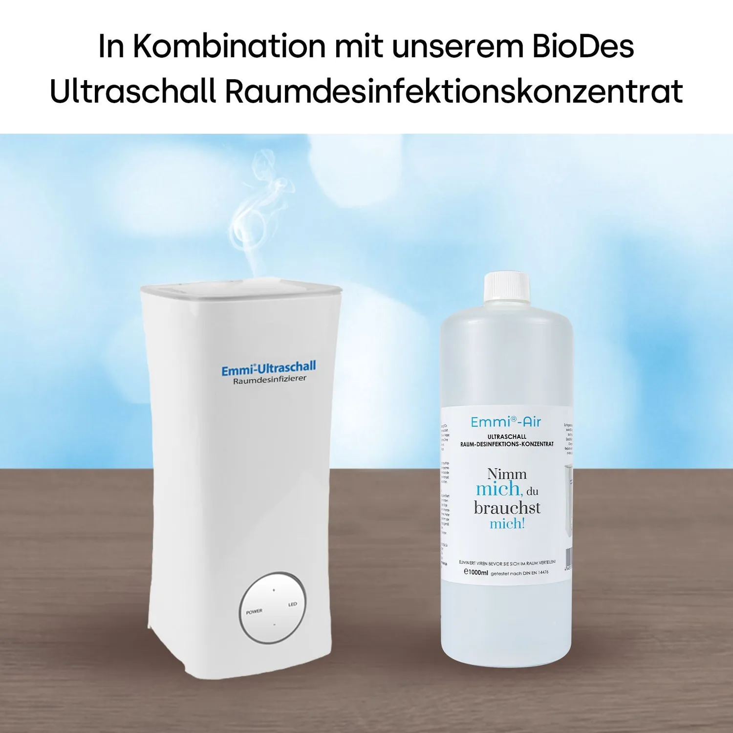 Emmi-Nail luftfugter med desinfektion 2,5 liter ultralyd