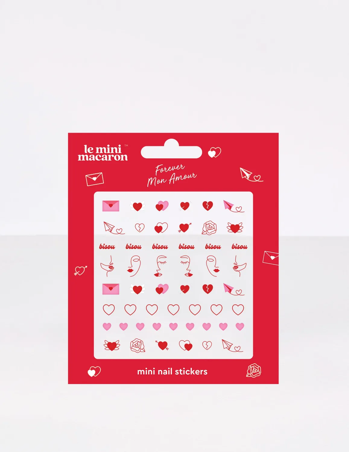 Le Mini Macaron Mini Nail Stickers negleklistermærker 1 ark