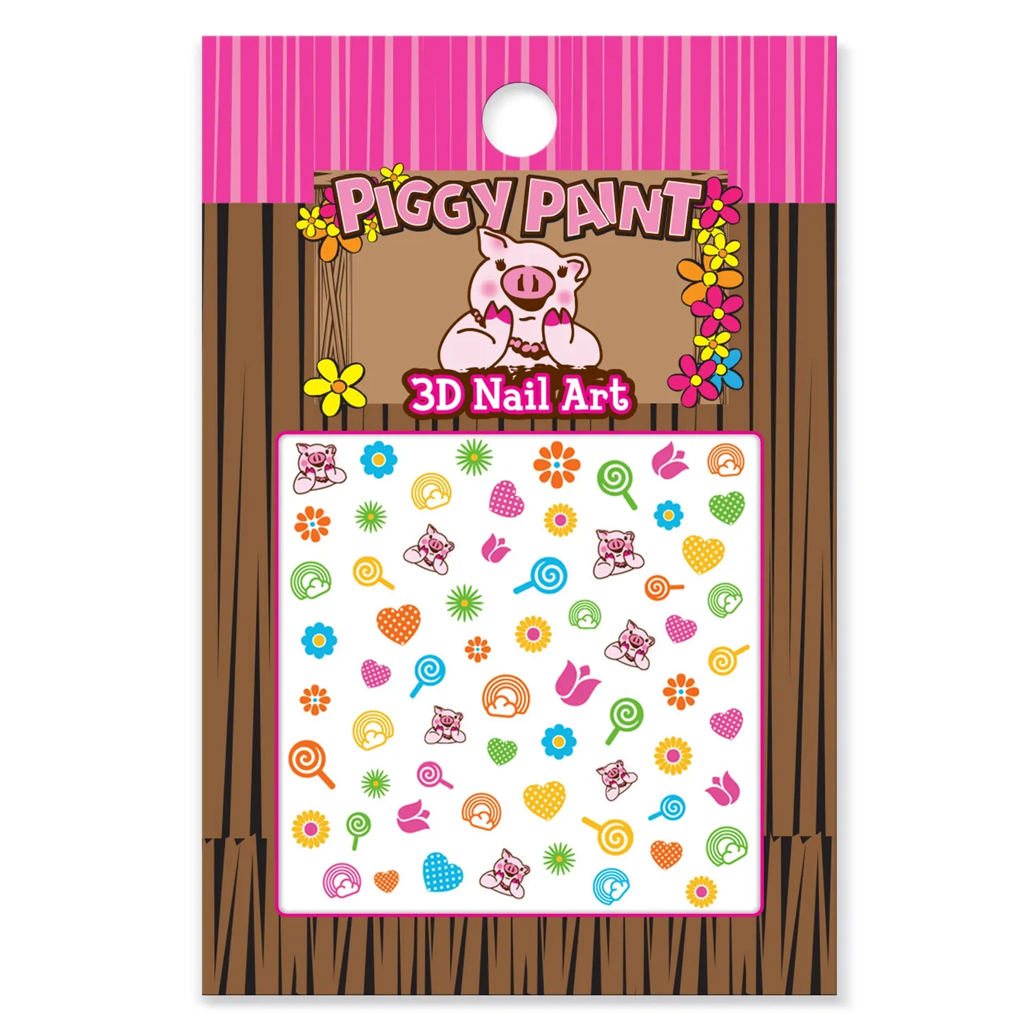 Piggy Paint 3D Nail Art negleklistermærker