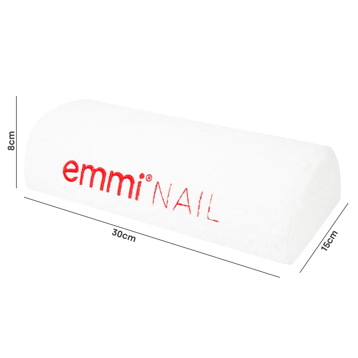 Emmi-Nail håndstøtte hvid vaskbar manicurepude