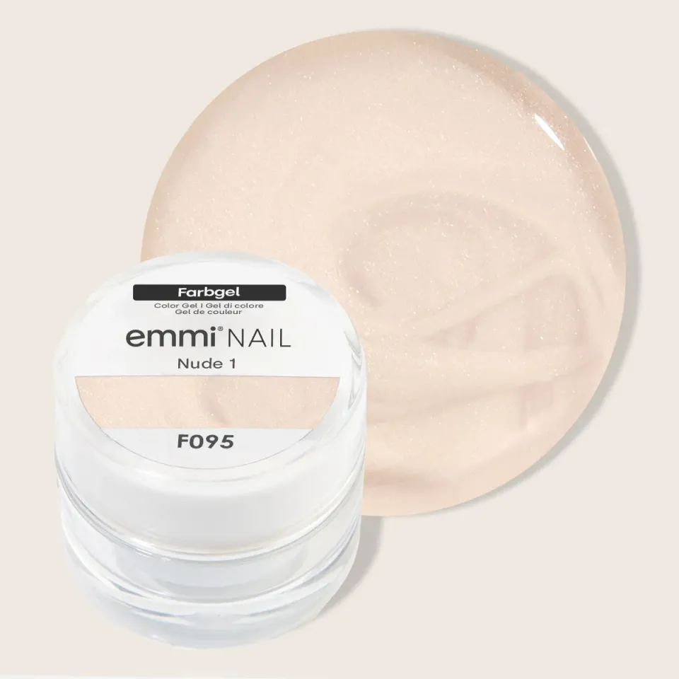 Emmi-Nail Nude 1 F095 farvegel 5 ml vegansk