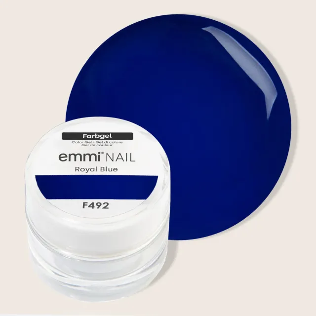 Emmi-Nail Farbgel Royal Blue F492 farvegel 5ml kongeblå