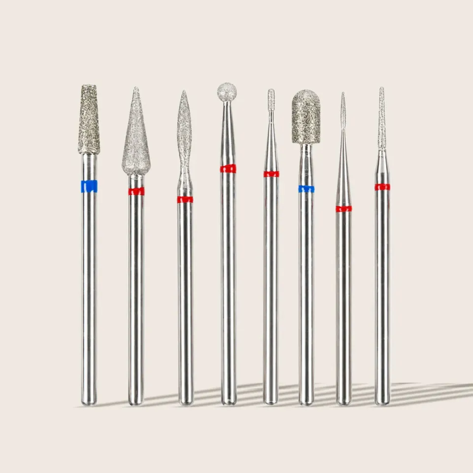Emmi-Nail Manicure Bit Set Diamond neglefræserbits 8 dele