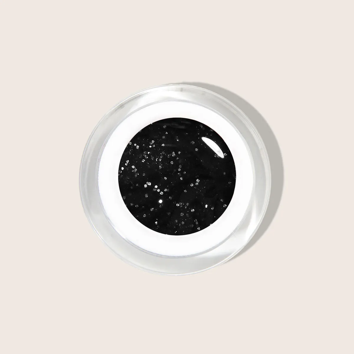 Emmi-Nail Farbgel Black Glitter F101 glittergel 5 ml sort glitter