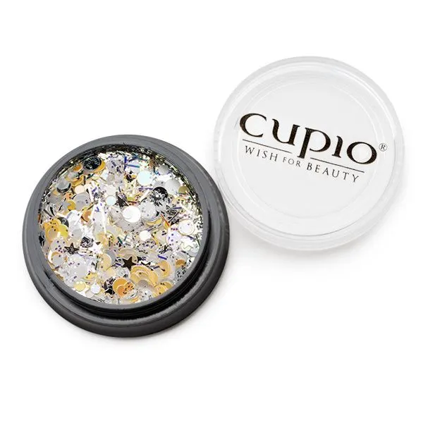 Cupio Nordic #10 pailletter med glitter neglepynt