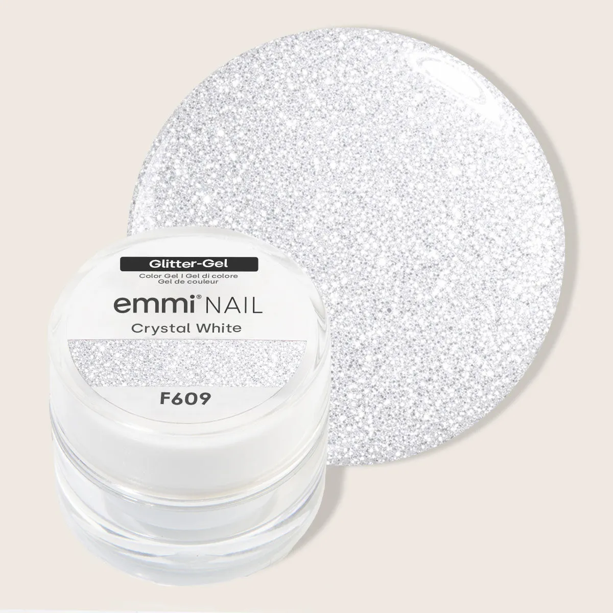 Emmi-Nail glitter farvegel med glimmer