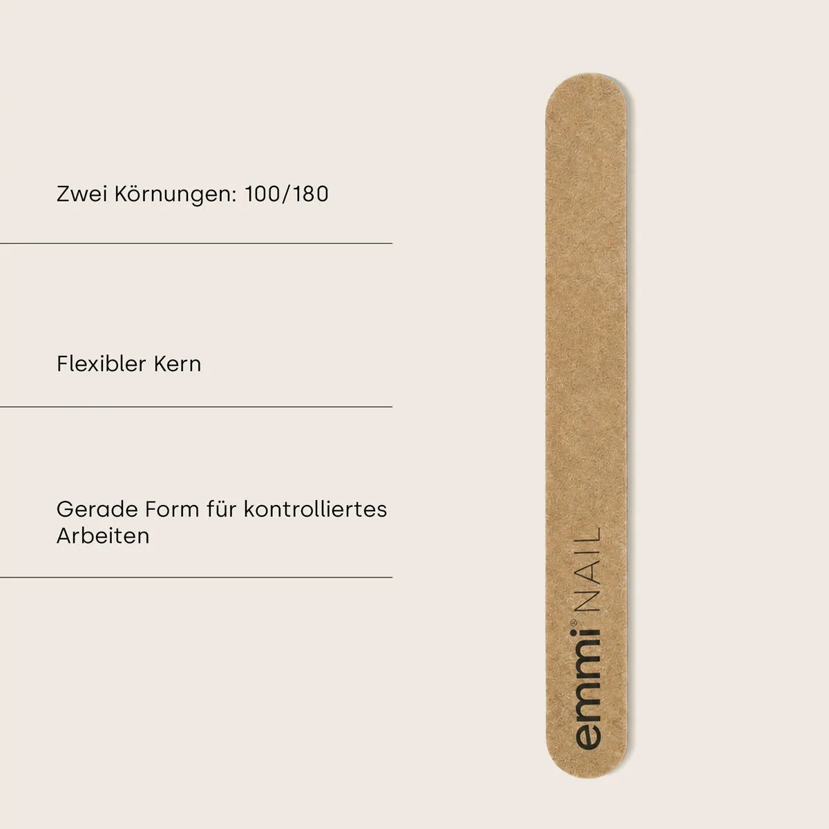 Emmi-Nail Gold neglefile 100/180 50 stk lige