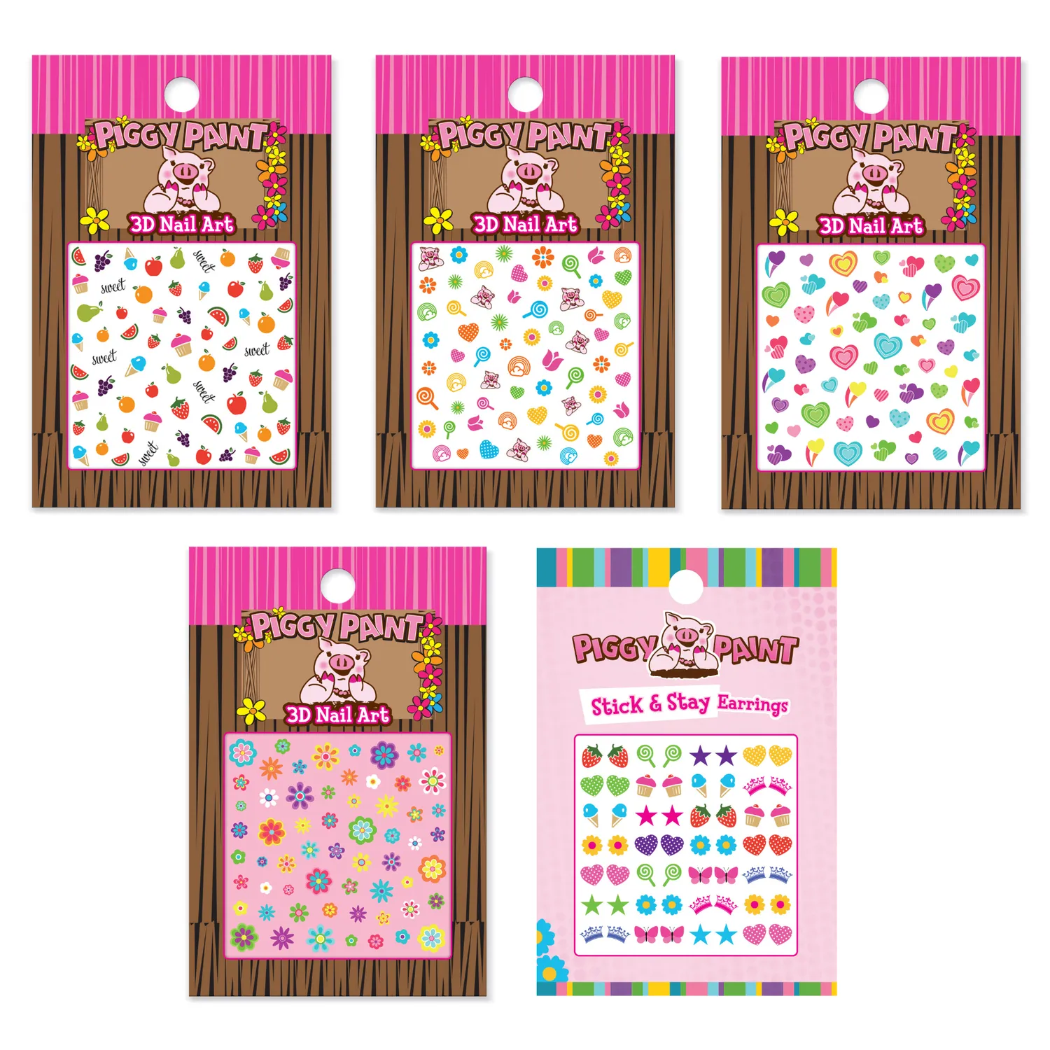 Piggy Paint Nail Art Bundle negleklistermærker