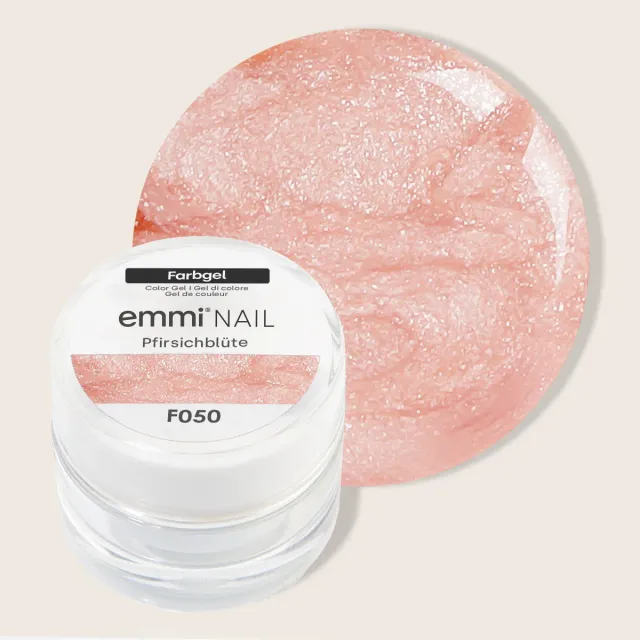 Emmi-Nail Farbgel Pfirsichblüte farvegel 5 ml F050 fersken metallic