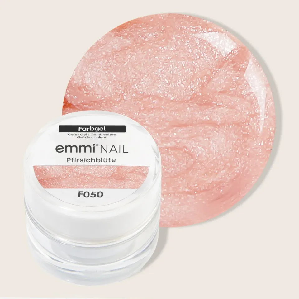 Emmi-Nail Farbgel Pfirsichblüte farvegel 5 ml F050 fersken metallic