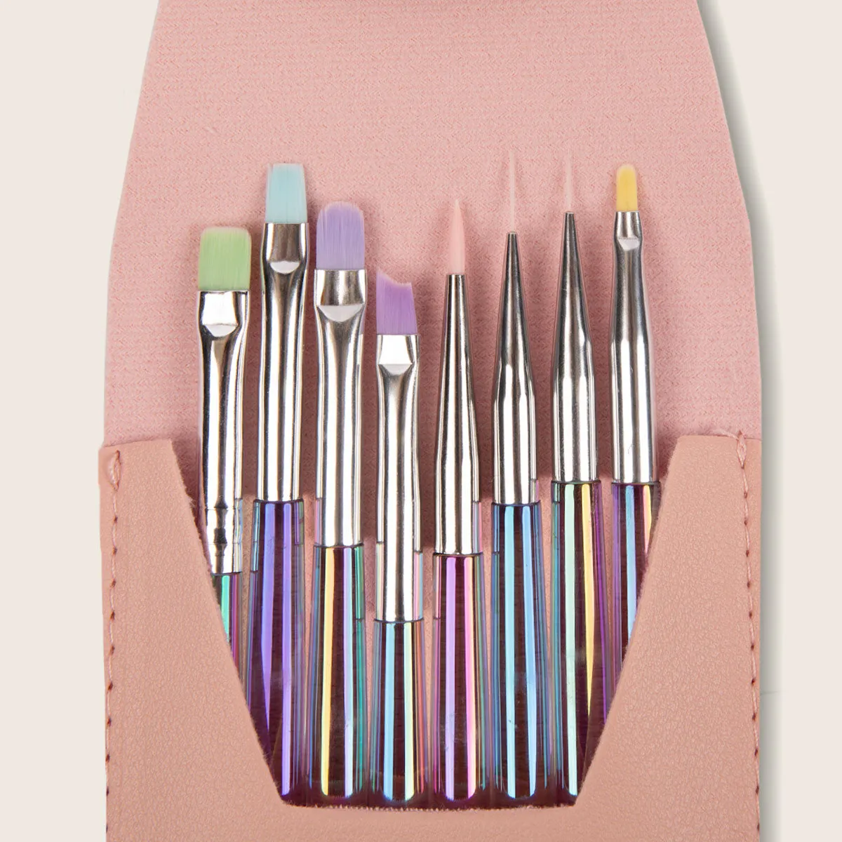 Emmi-Nail Pinsel Set 8-teilig gelpensel- og nailart-sæt