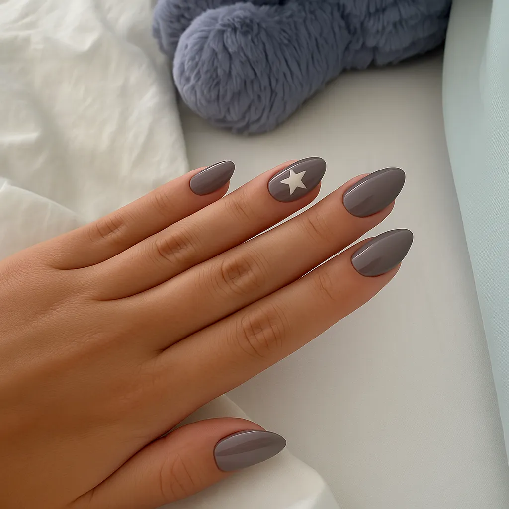 Emmi-Nail Farbgel Nude Grey F015 farvegel 5ml mørkegrå