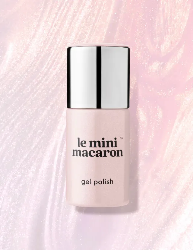 Le Mini Macaron Pink Quartz gellak 8,5 ml lyserød shimmer
