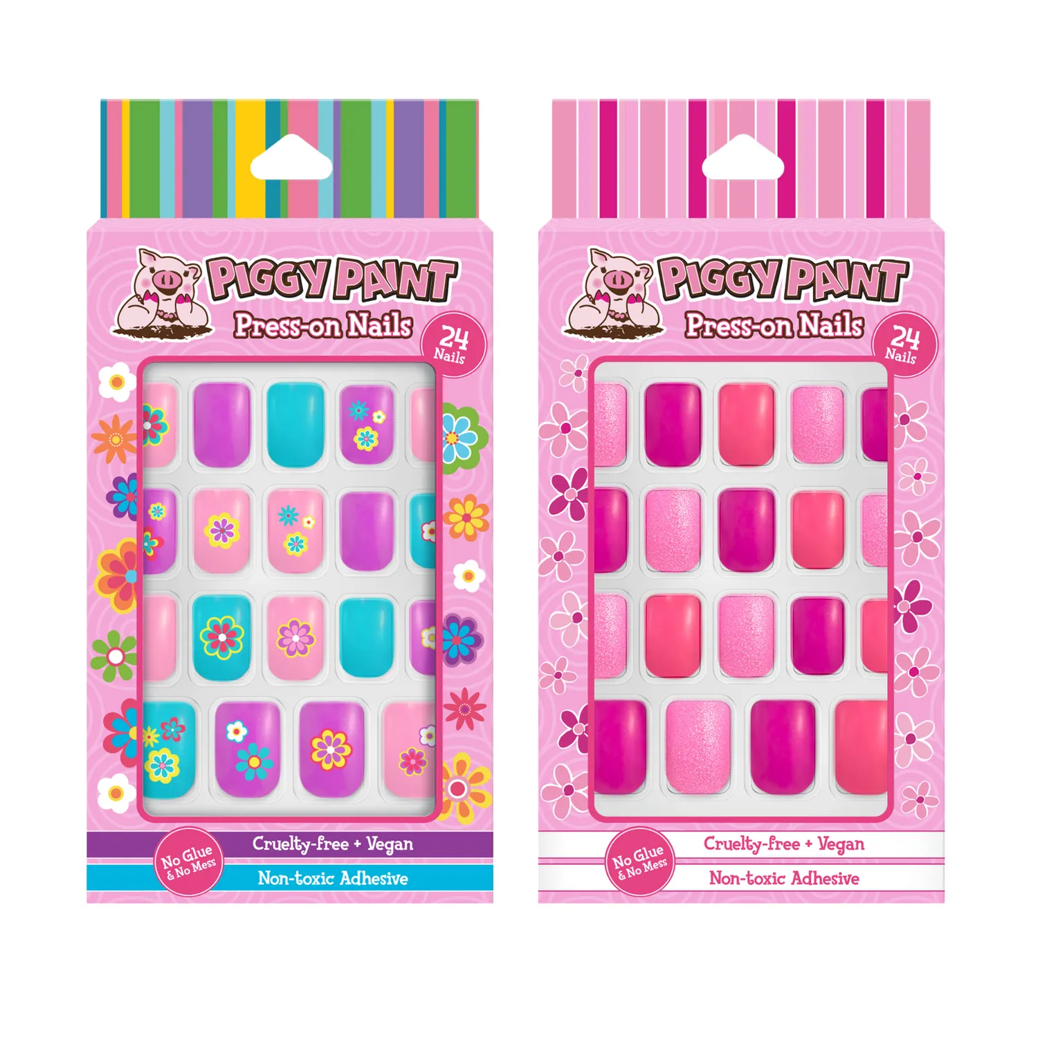 Piggy Paint Press-on Nail tryknegle 2-pak til børn