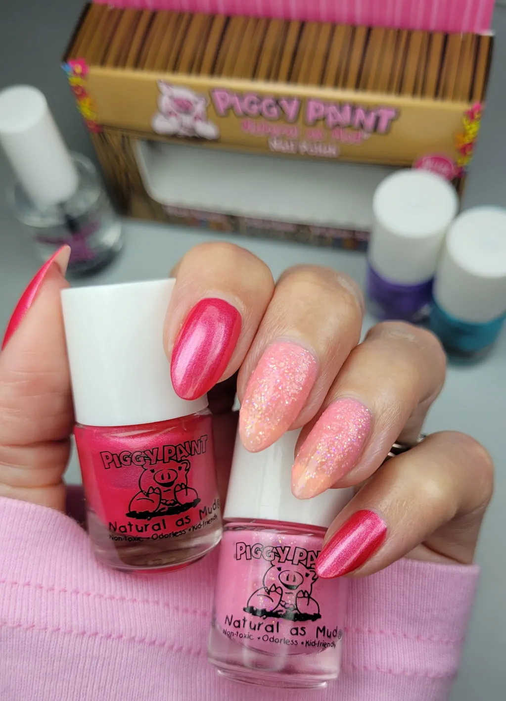 Piggy Paint Barn neglelak 4-pak giftfri