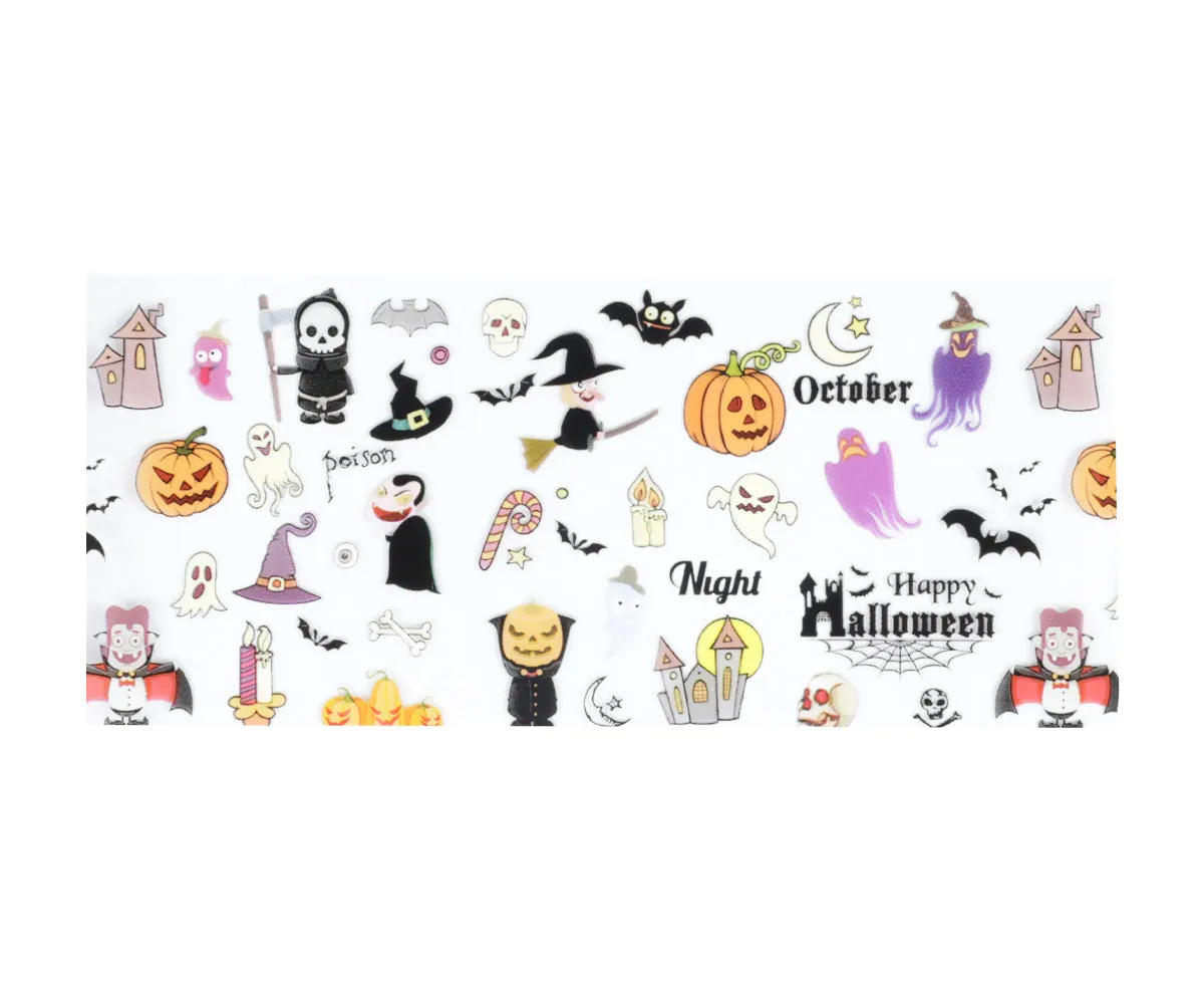 Emmi-Nail Transferfolie Halloween neglefolie med glimmer