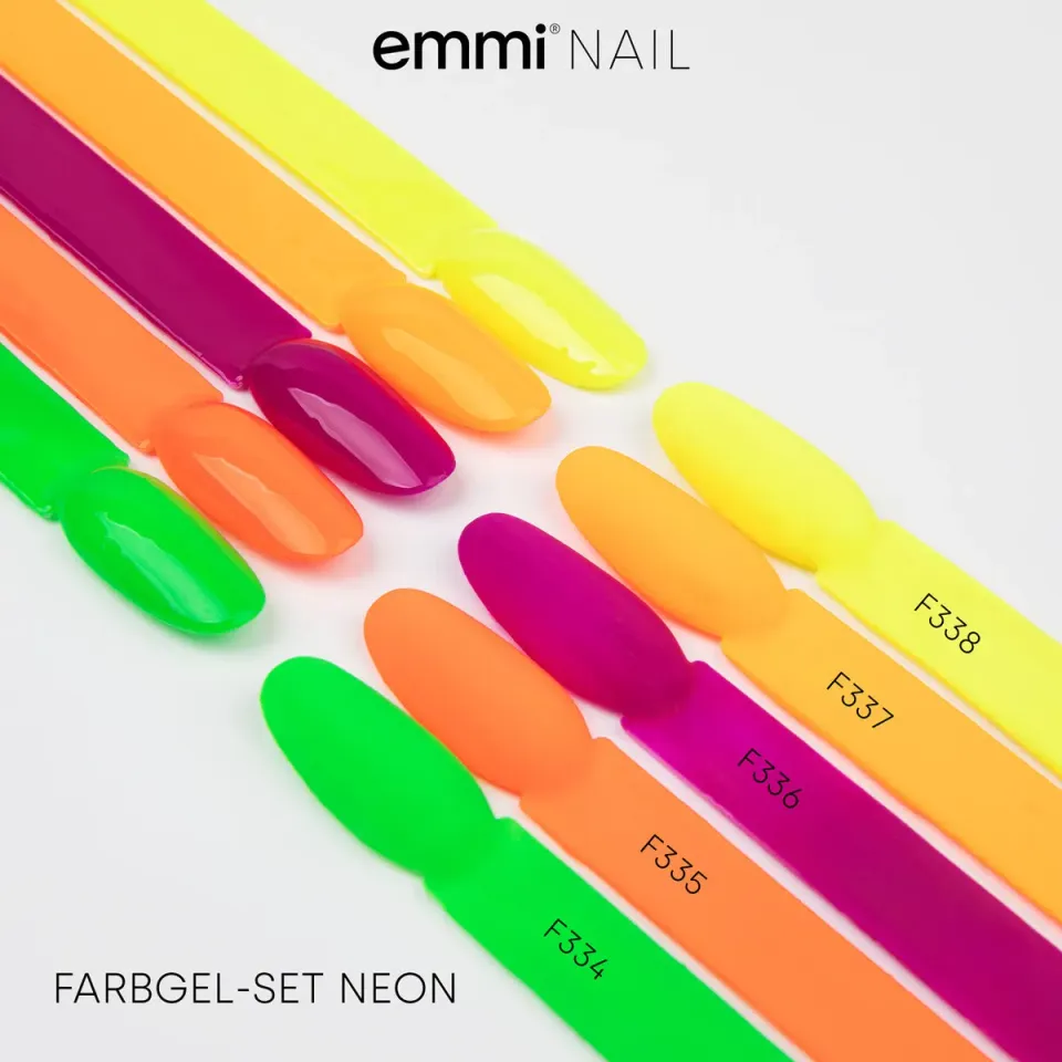 Emmi-Nail Farbgel farvegel sæt 5x5 ml stærk dækning