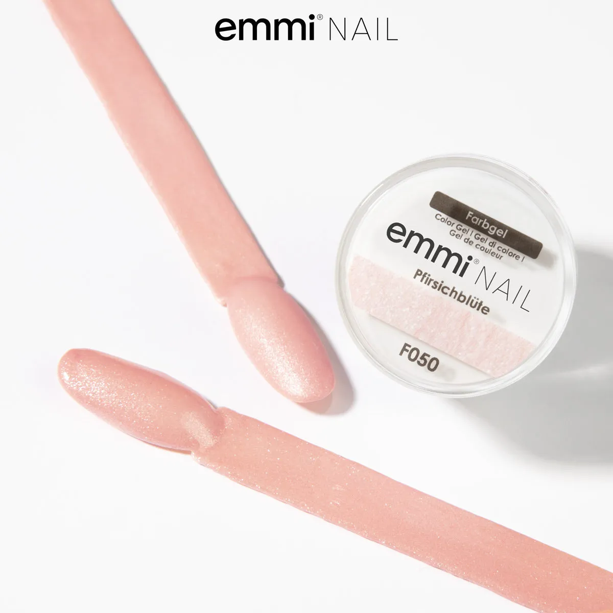 Emmi-Nail Farbgel Pfirsichblüte farvegel 5 ml F050 fersken metallic