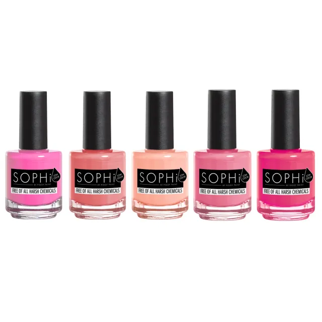 Piggy Paint SOPHi All Things Pink neglelak 5x15 ml lyserød
