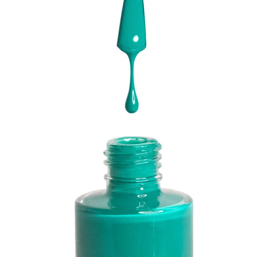 Evolution Gel Deluxe neglelak Emerald Glaze No. 39 akvamarin