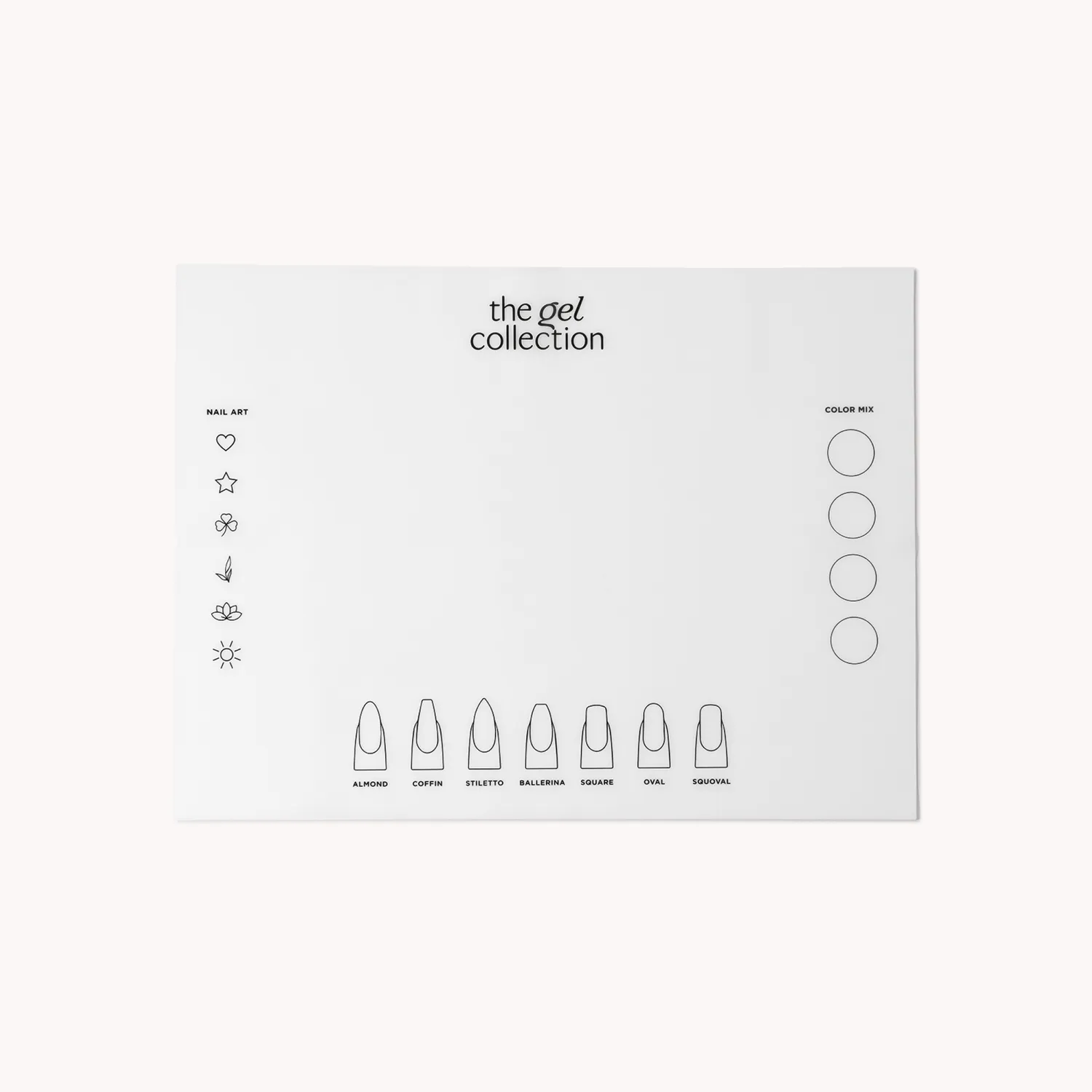 The Gel Collection Silicone Nail Mat neglemåtte 30 x 40 cm
