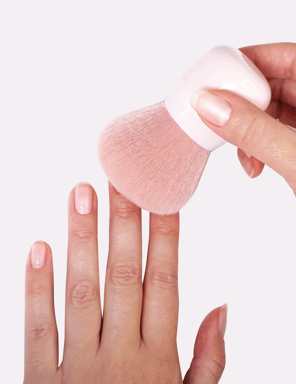 Le Mini Macaron Le Softie neglebørste lyserød støvbørste
