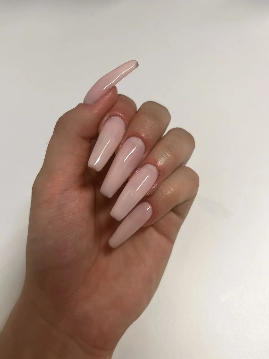 The Gel Collection Soft Gel Press On negletips Coffin Long 600 stk