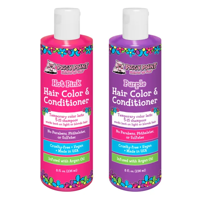 Piggy Paint Pink Purple hårbalsam med farve 2-pak
