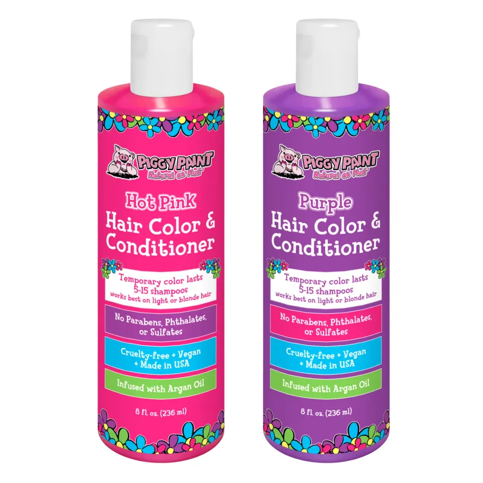 Piggy Paint Pink Purple hårbalsam med farve 2-pak