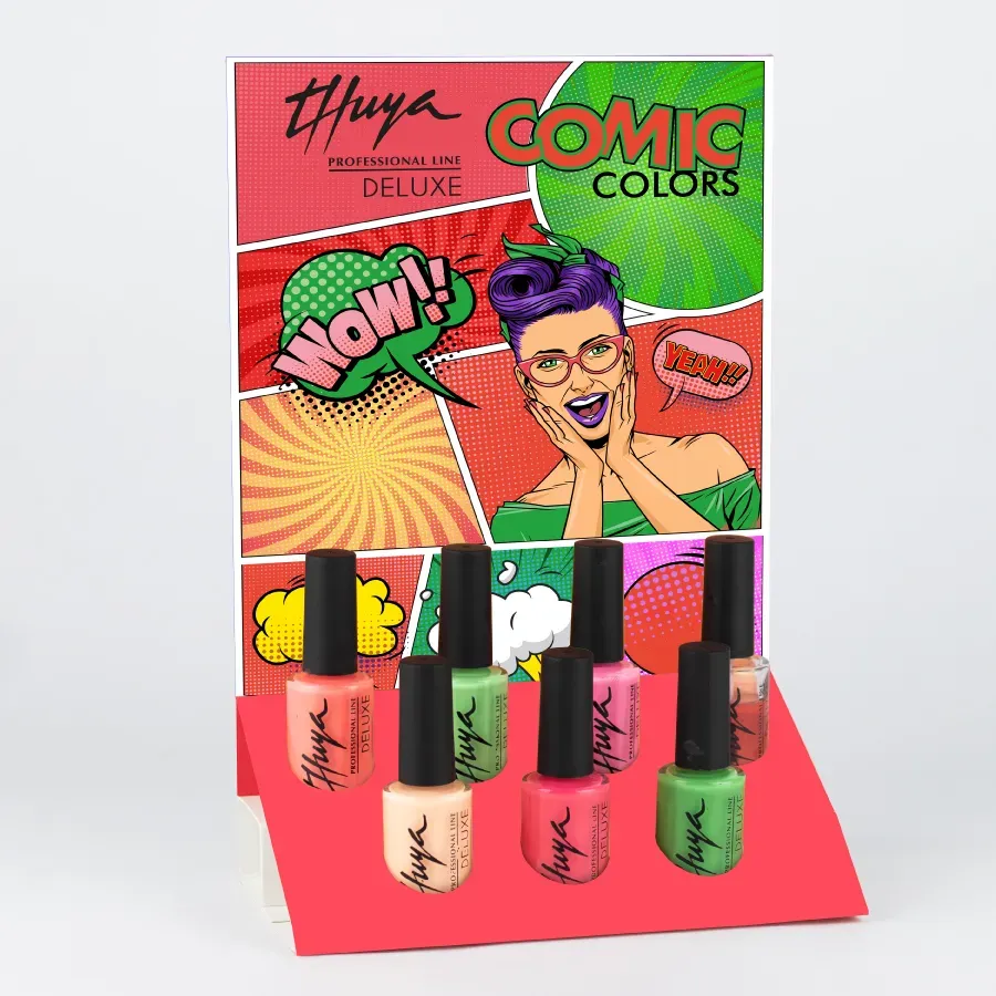 Deluxe Comic neglelak display 6 sommerfarver