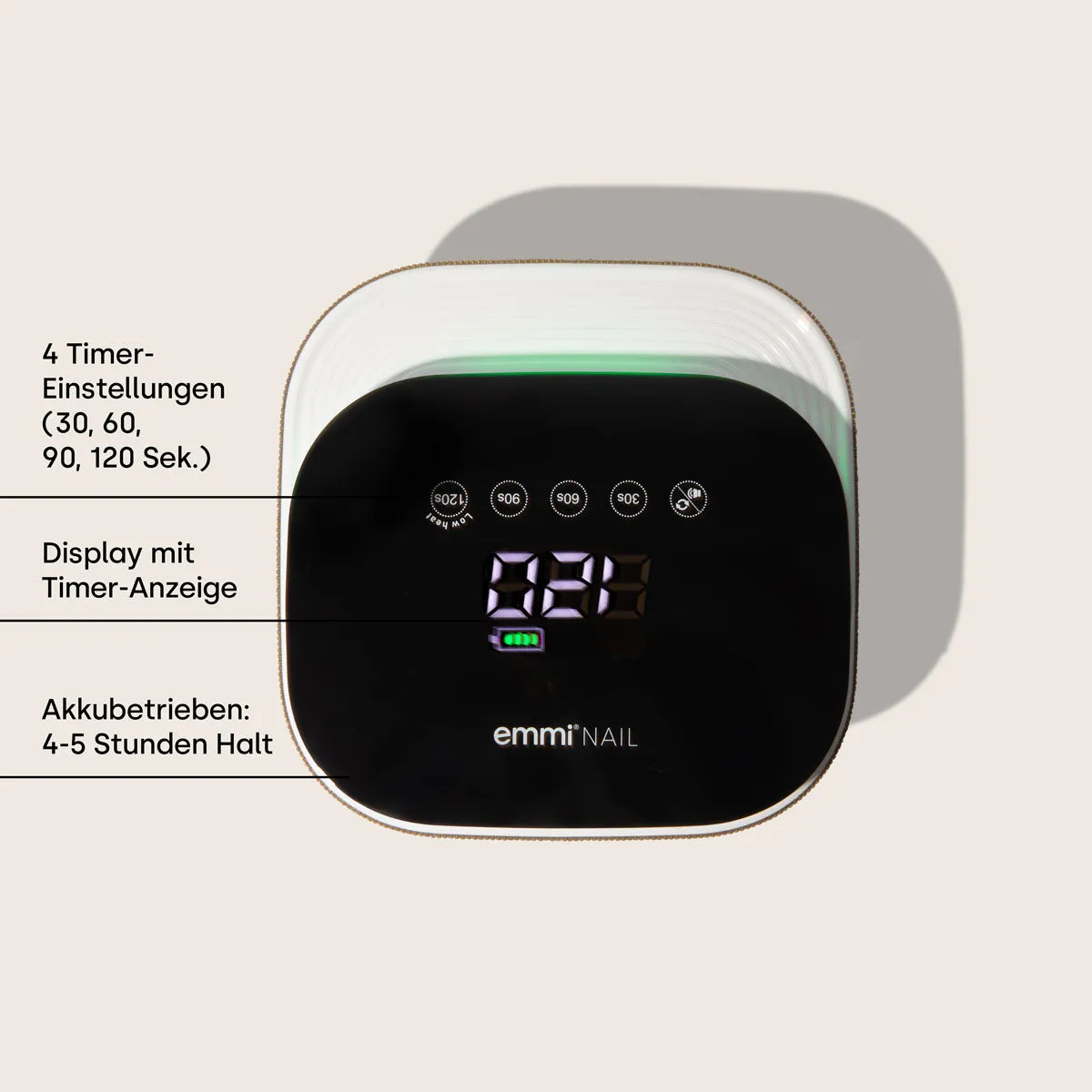 Emmi-Nail Digital LED neglelampe med akku