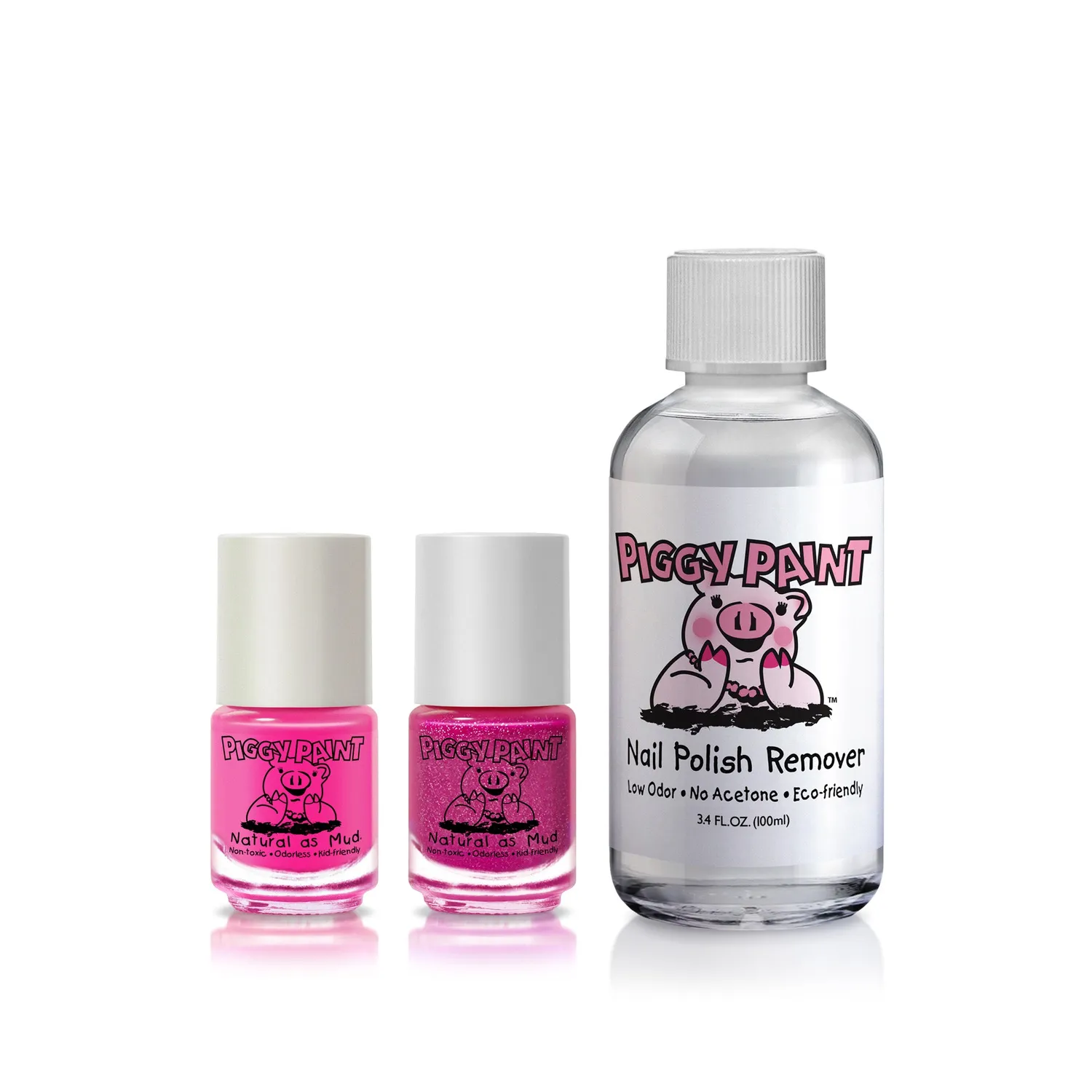 Piggy Paint 2 Polish + Remover Box Set børneneglelak