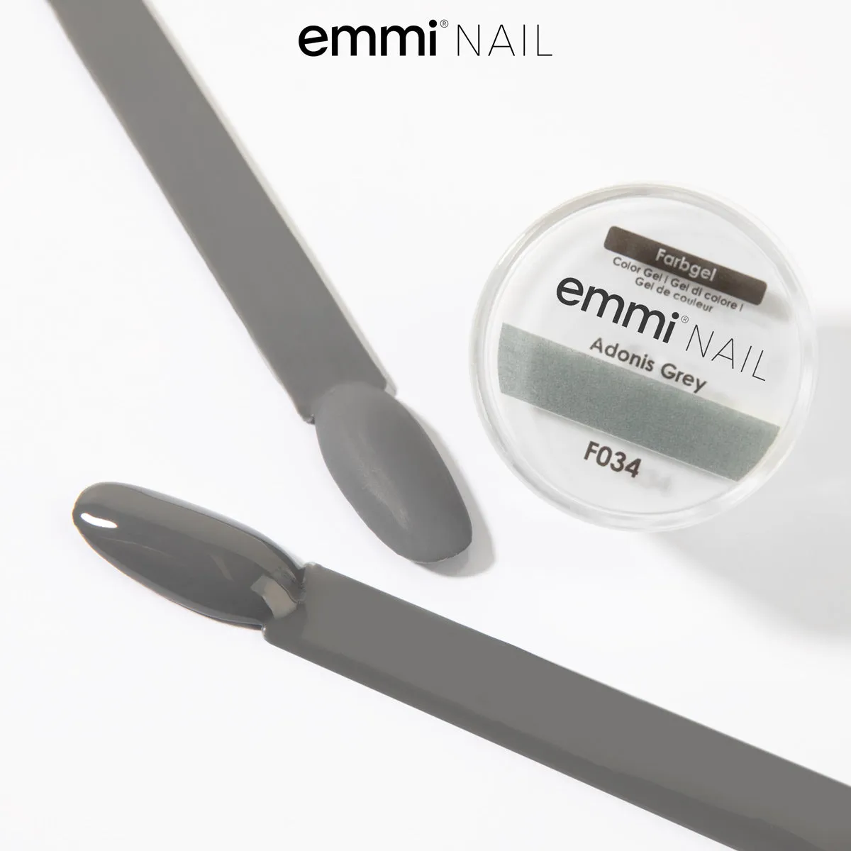 Emmi-Nail Farbgel Adonis Grey F034 farvegel grå 5 ml