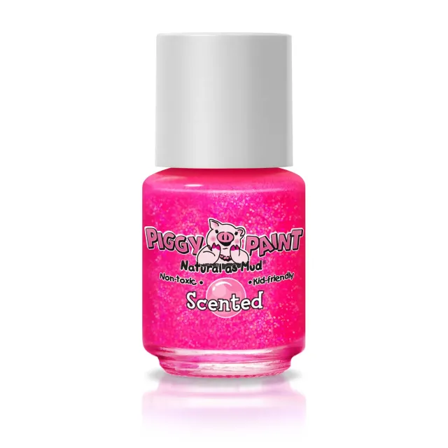 Piggy Paint Bubble Gum Bash neglelak pink med duft 7 ml