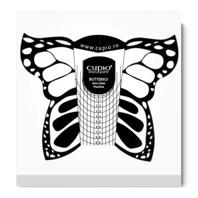 Cupio Butterfly negleskabeloner plastificerede