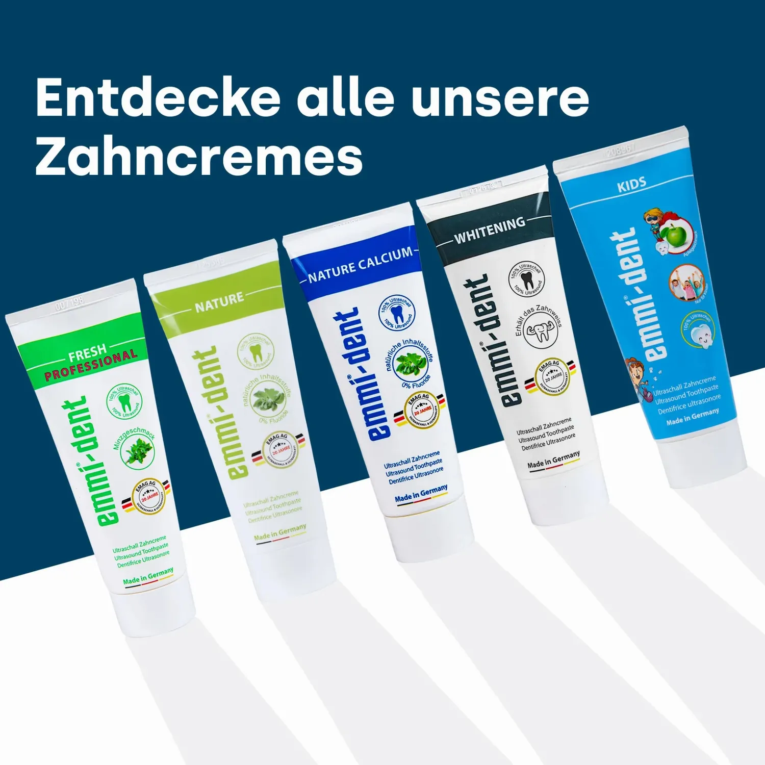 emmi-dent Whitening ultralydstandpasta 75 ml hvid