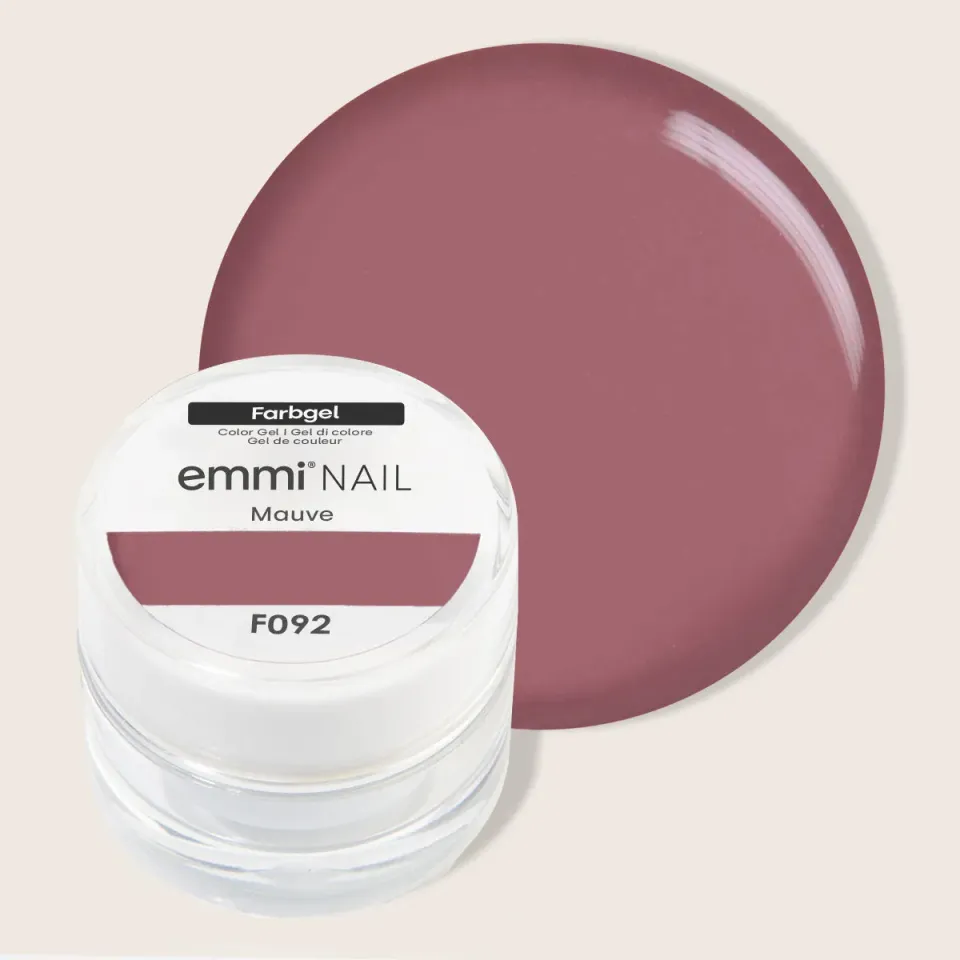 Emmi-Nail Mauve F092 farvegel 5 ml mørk rosé