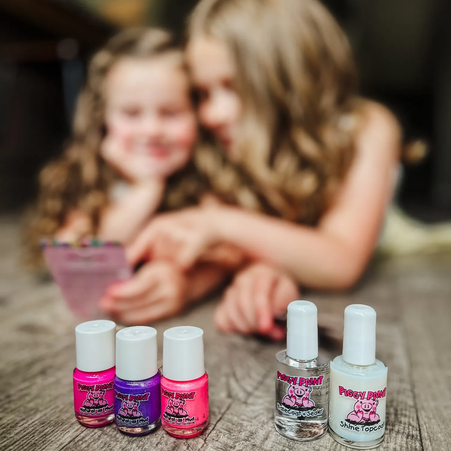 Piggy Paint Make It Last Gift Set neglelaksæt med basecoat og topcoat
