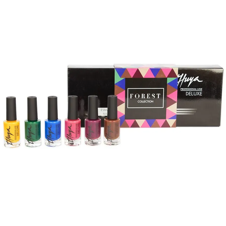 Evolution Gel Deluxe Forest Glaze gellaksæt 6 stk livlige
